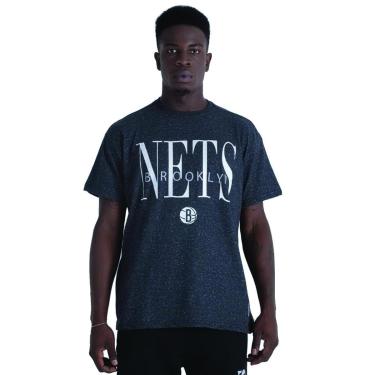 Imagem de Camiseta Nba Nets Brooklyn Grafite Chuvisco-Masculino