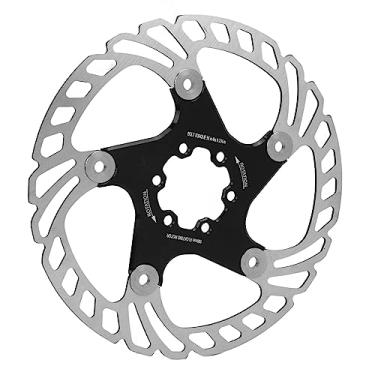 Imagem de Rotor de Freio a Disco de Bicicleta, Excelente Dissipação de Calor Disco de Freio de Bicicleta Suporte de Liga de Alumínio Aço Inoxidável para Equitação (140mm)