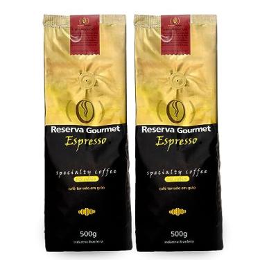 Imagem de Kit Café Especial em Grãos, Cereja Descascado Reserva Gourmet, 2 Pct de 500g, Torra Fresca, Direto da Fazenda