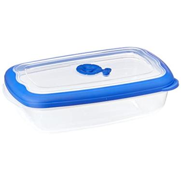 Imagem de Sanremo - Pote Plástico Hermético Retangular de 1260ml, Linha Flor