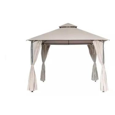 Imagem de Gazebo Tenda Toldo Impermeável Com Cortinas 3x3m - Lisboa