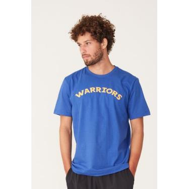 Imagem de Camiseta Nba Estampada Golden State Warriors Azul