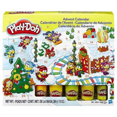 Imagem de Play-Doh Natal Advento Calendário 5Ct Cans Holiday Modeling - Hasbro