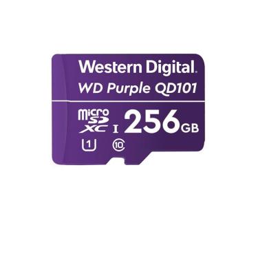 Imagem de Cartão 256GB Micro SD - Classe 10 - Velocidade até 20MB/s - Western Digital Purple - 4600165