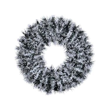 Imagem de Guirlanda de Natal redonda de 42 cm para lareiras da porta da frente guirlandas suspensas janela parede porta decoração de casa 2024 Navidad decoração da porta da frente