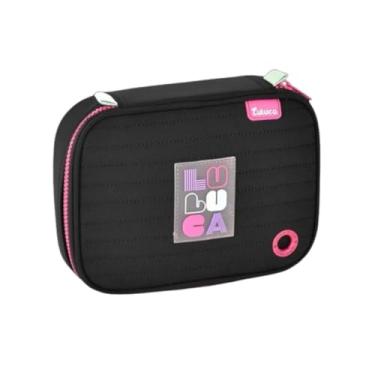 Imagem de Estojo Escolar Infantil Comporta 36 Lápis Preta - Luluca