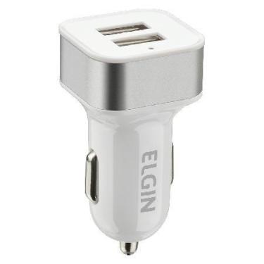 Imagem de Carregador Veicular Automotivo 12V com 2 Saadas USB 5V 2.1A - ELGIN, 1