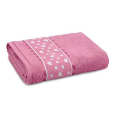 Imagem de Toalha de Rosto - Charme Coração - 100% Algodão - Appel, Rosa