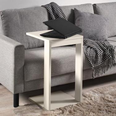 Imagem de Mesa Pratica Moderna De Canto Off White - Colomi