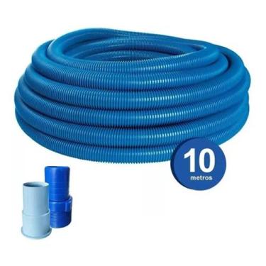 Imagem de Kit Mangueira 10 Metros Com Adaptador E Ponteira P/ Piscina - Globalma