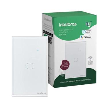 Imagem de Interruptor Smart Touch Wi-Fi 1 Tecla Branco EWS 1001 - Intelbras