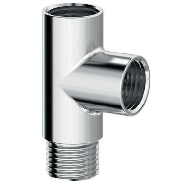 Imagem de Te De Latão Cromado 90 Machoxfemea 1/2X1/2 Censi 85052