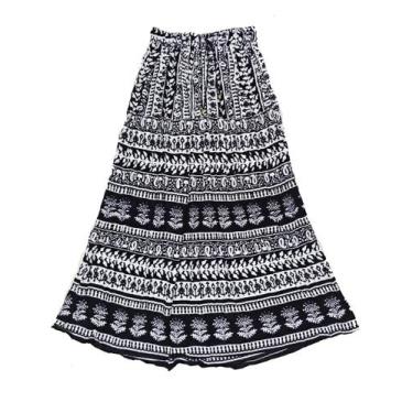 Imagem de Saia Indiana Maia Cigana Rodada Longa Vários Modelos E Cores - Bali, P