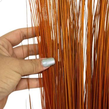 Imagem de Capim Seda Prata Cor Laranja  Decoração Natural Desidratado - INSPIRA 