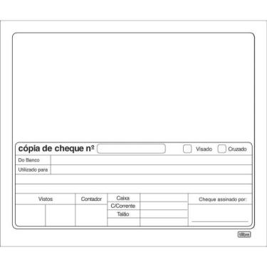 Imagem de Copias De Cheque Branco - 100 Folhas (36856) - Tilibra