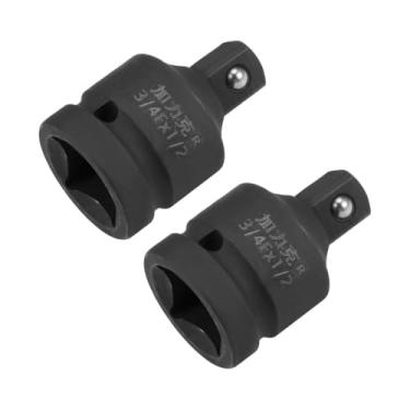 Imagem de TOP-VIGOR 2 peças de redutor de soquete de impacto de 3/10.2 cm (fêmea) para chaves de impacto pneumáticas, chave de impacto, chave de torque, furadeira elétrica, barras de disjuntor, catracas, aço