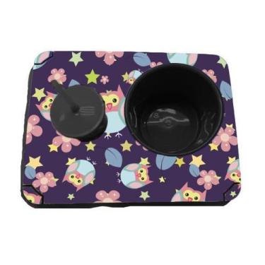 Imagem de Almofada Bandeja Pipoca Balde e 1 Copo Personalizado Corujas - Deluzz