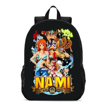Imagem de Mochila Infanto Juvenil One Piece Anime Luffy Bando - Geek Skin, Preto