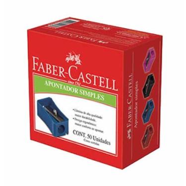 Imagem de Apontador plastico simples apara 50zf / 50un / faber - Faber-Castell