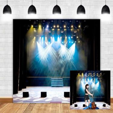 Imagem de Leyiyi 3 x 3 metros de luxo para palco, pano de fundo, show, placa ao vivo, faixa vintage, cortina de fundo de celebridade, drama, música, espetáculo, crianças, aniversário, adultos, vlogger, estúdio,