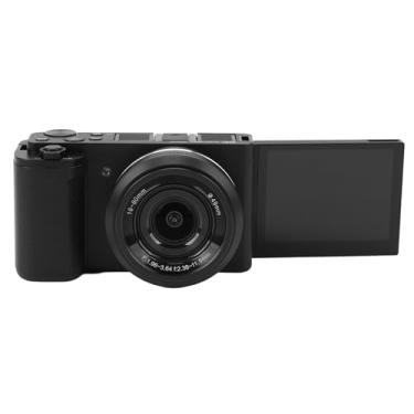 Imagem de Câmera Sem Espelho, Filmadora de Vídeo WiFi 5K HD Com Tela de Toque Giratória de 3,2 Polegadas, Zoom óptico de 5X, Câmera Selfie de 64 MP, Visualização Noturna para Fotografia