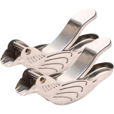 Imagem de Espremedor de fatias manual de aço inoxidável em forma de pássaro prateado em aço inoxidável e espremedor de fatias de limão, portátil de frutas, limão, citrino, pássaro, cozinha, espremedor manual