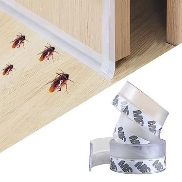 Imagem de Dstorelhp 49,2 Pés de Silicone para Vedação de Portas e Janelas, Tira de Vedação para Portas de Chuveiro de Vidro, Fita de Vedação de Silicone Autoadesiva para Portas e Janelas, Vã (35 Mm, 49,2 Pés)