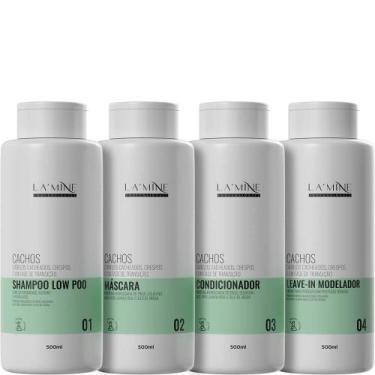 Imagem de La'Mine Cachos - Kit Cabelos Cacheados Completo (4 Produtos)