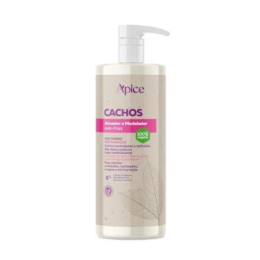 Imagem de Ápice Ativador e Modelador Anti-Frizz Cachos | Hidratação, Definição e Controle de Frizz para Cabelos Cacheados, Crespos e em Transição | 1000ml