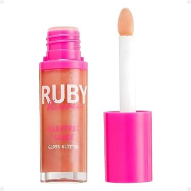 Imagem de Gloss Glitter Ruby Kisses Electric Glaze 01 Blush Gold Lgg01b