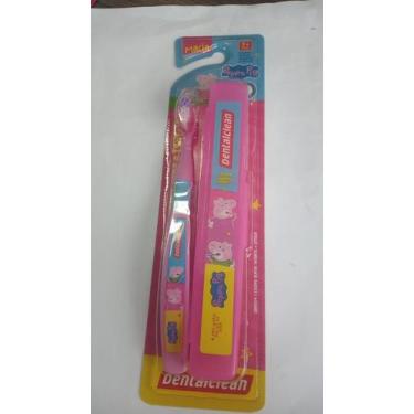 Imagem de Estojo kit peppa escova e estojo -rosa - DENTALCLEAN