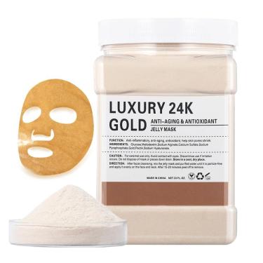 Imagem de Máscara facial gelatinosa GUOYAOLIFU 24K Gold 680ml Hidratante e Hidratante