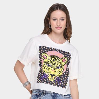 Imagem de Camiseta All Is Love Cropped Onça Feminina-Feminino