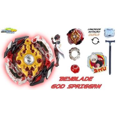Imagem de Beyblade Burst God Spriggan Lançador Dupla Rotação Beyblad - Tornado G