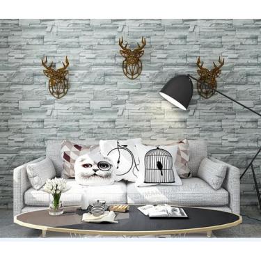 Imagem de Papel Adesivo Contact De Parede Pedras Cinza 45 Cm X 5 Metros - Filipa