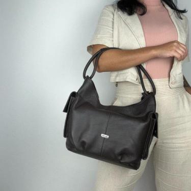 Imagem de Bolsa recuo em couro legitimo b.1087, Café