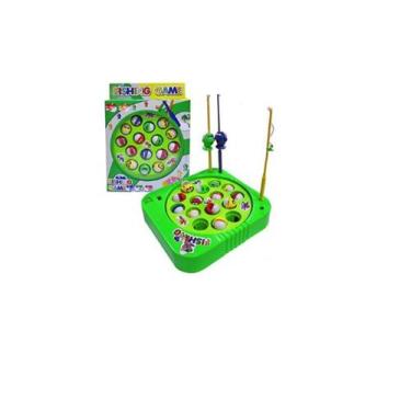 Imagem de Brinquedo Infantil Jogo Pega Peixe Pesca Maluca Divertido e Colorido -