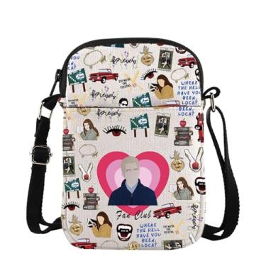 Imagem de TSOTMO Bolsa transversal de mercadorias de filme de vampiro, presente da meia-noite, presente para fãs de Charlie Swan, presente de lobisomem, presente de filme de terror, Cruz Cullen