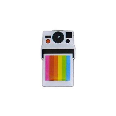 Imagem de Apex Imports Câmera Instant Film Broche de lapela de 2,5 cm, esmalte