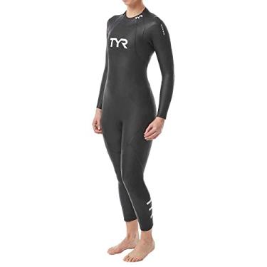 Imagem de Roupa de Borracha/Neoprene Wetsuit TYR Hurricane CAT1 Feminina, Tamanho M/L
