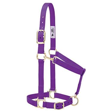 Imagem de Weaver Leather Cabresto básico de nylon ajustável, roxo, cavalo médio de 2,54 cm