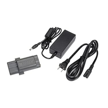 Imagem de Brady kit de alimentação de acessórios para impressora m210, bateria de íons de lítio e adaptador CA (kit m210-pwr). para uso com impressoras m210, m210-lab e bmp21-plus., preto, grande