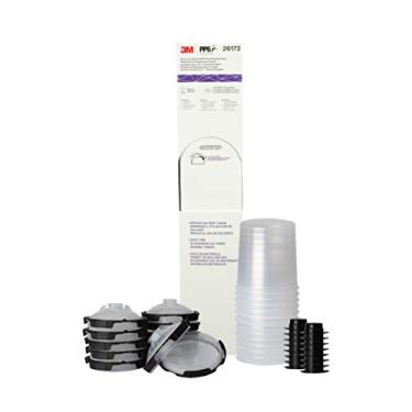 Imagem de 3M Kit de refil do sistema de pistola de pintura PPS 2.0 com tampas e forros, 26173, padrão, 623 g, filtro de 200 mícrons, uso para carros, móveis, casa e mais, 12 tampas e forros descartáveis, 16