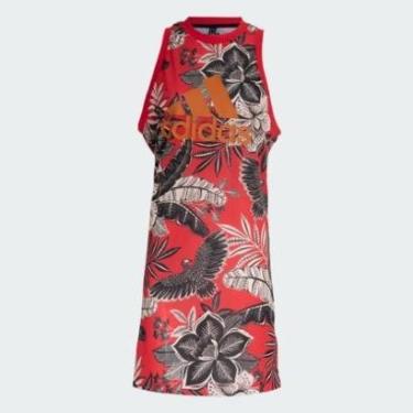 Imagem de Vestido Adidas Flamengo x Farm Rio - IM9953 Cor:;Tamanho:P;Gênero:Mulher-Feminino
