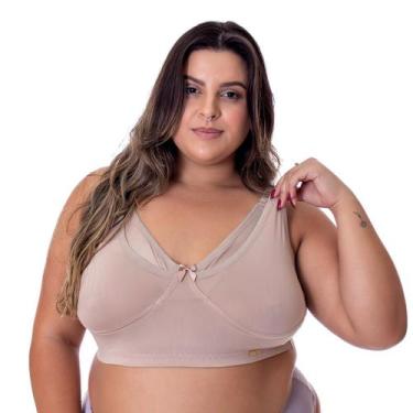Imagem de Sutiã Básico Maternidade Amamentação sem Bojo Plus Size Giovanna - IMI