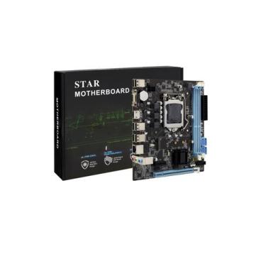 Imagem de Placa Mãe Socket LGA 1155 STAR H61 HDMI VGA DDR3 Matx 4XSATA, Preto