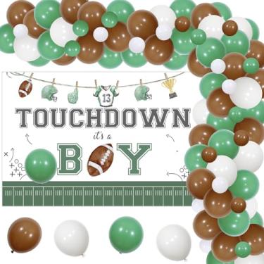 Imagem de kreat4joy Decoração De Chá Bebê Futebol Para Menino, Cenário Touchdown, Guirlanda Balões, Kit Arco Revelação Gênero Esportivo