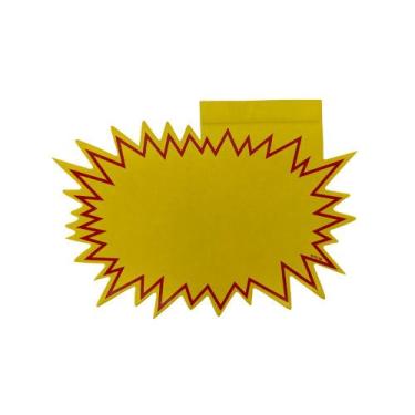 Imagem de Cartaz de Oferta Splash Neutro Sem Escrita com Aba 11x15cm Papel Duple