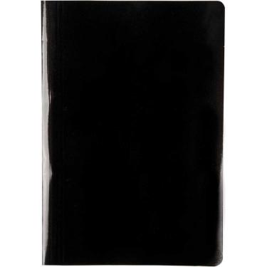 Imagem de Pasta Grampo Trilho Papel Oficio Preta Delloplex