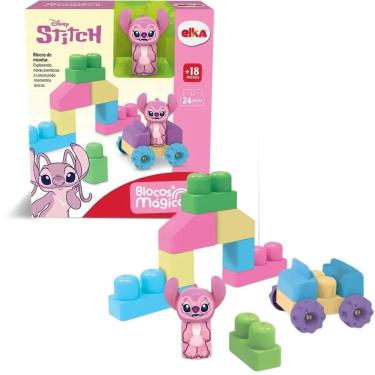 Imagem de Blocos Mágicos de Montar Stitch Angel - Elka